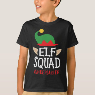 Weihnachts-Elf-Squad Kindergarten-Lehrer T-Shirt