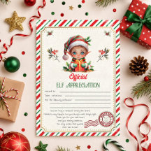 Weihnachts-Elf-Würdigungsurkunde | Feiertag A