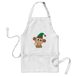 Weihnachts-Elfen-Affe Schürze