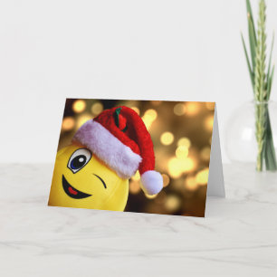 Weihnachts-Emoji-Feiertagskarte Feiertagskarte