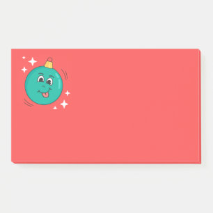 Weihnachts-Emoji-Lächeln Post-it Klebezettel