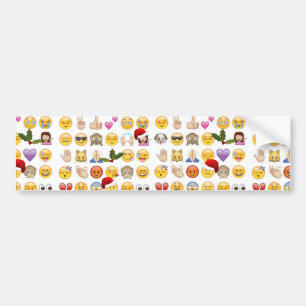 Weihnachts-Emojis Autoaufkleber