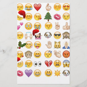 Weihnachts-Emojis Briefpapier