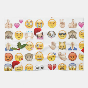Weihnachts-Emojis Handtuch