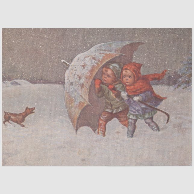 Weihnachts-Emphera-Serie Design 10 Seidenpapier (Vorderseite)