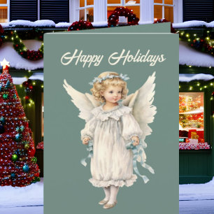 Weihnachts-Engel Aquarell hinzufügen Text Feiertagskarte