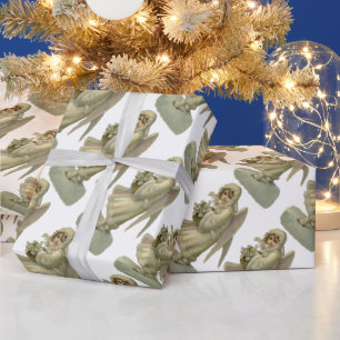Weihnachts-Engel-Blume, Viktorianischer Die Geschenkpapier
