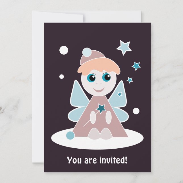 Weihnachts-Engel-Einladung - Individuell Einladung (Vorderseite)