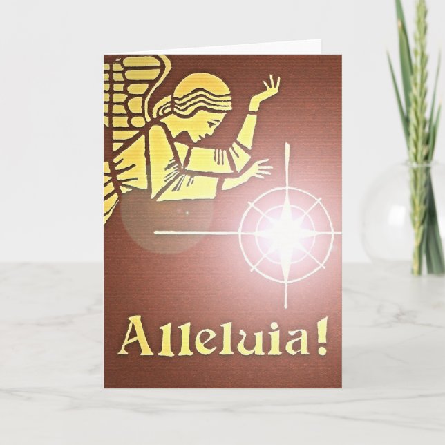 Weihnachts-Engel-Gruß Feiertagskarte (Vorderseite)