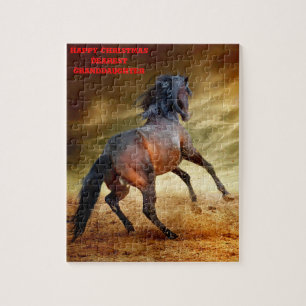 Weihnachts-Enkelin. Puzzle