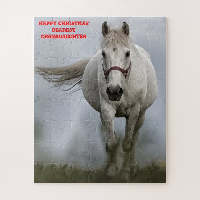 Weihnachts-Enkelin. Puzzle (Vertikal)