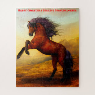 Weihnachts-Enkelin. Puzzle