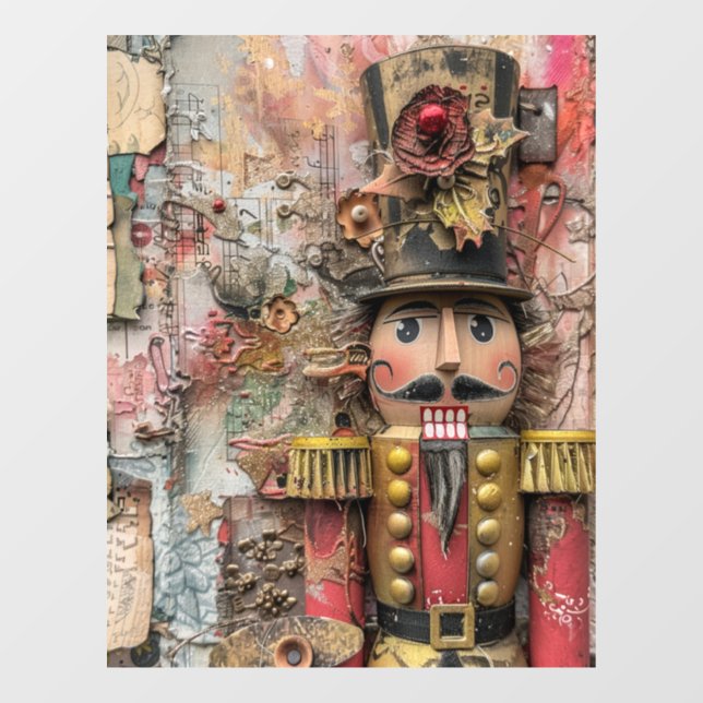 Weihnachts-Ephemera-Fensterheber Fensteraufkleber (Blatt)