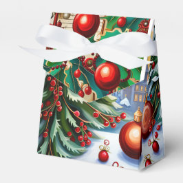 Weihnachts-Ephemermuster Geschenkschachtel