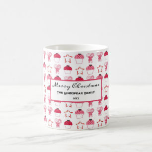 Weihnachts Erdbeere Cupcakes & Pink Candy Kaffeetasse