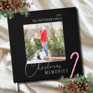 Weihnachts-Erinnerungen Real Foil Family Foto Gästebuch