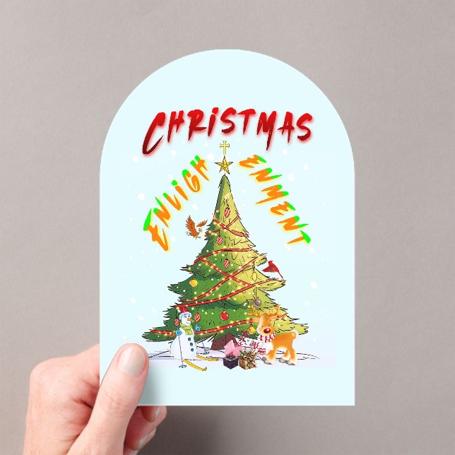 Weihnachts-Erleuchtung Acryleinladungen (Insitu (Handheld))