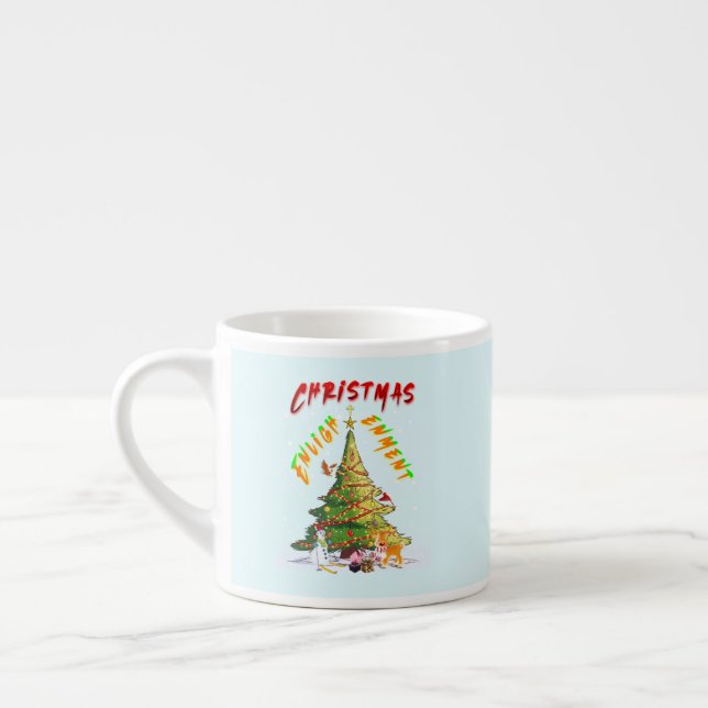 Weihnachts-Erleuchtung Espressotasse (Links)
