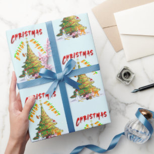 Weihnachts-Erleuchtung Geschenkpapier