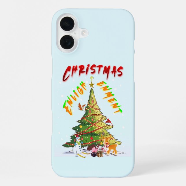 Weihnachts-Erleuchtung iPhone Hülle (Rückseite)