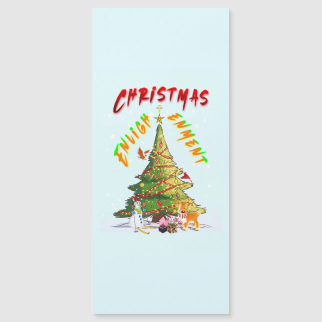 Weihnachts-Erleuchtung Magnetkarte (Vorderseite)