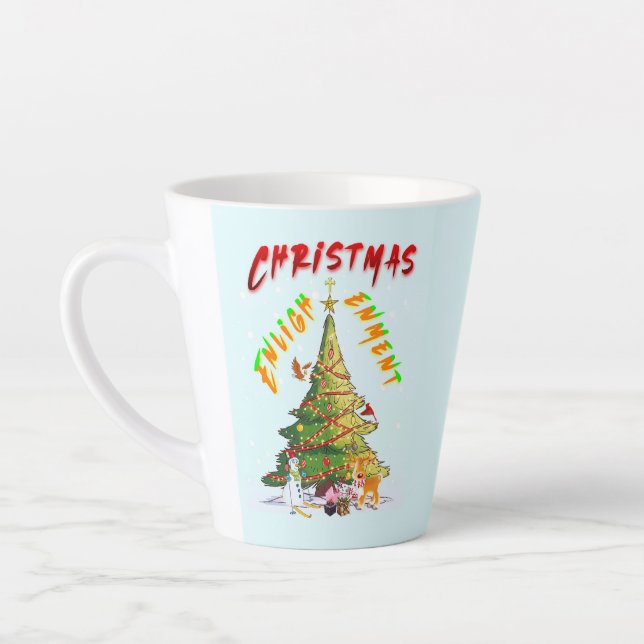 Weihnachts-Erleuchtung Milchtasse (Links)