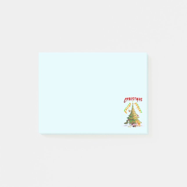 Weihnachts-Erleuchtung Post-it Klebezettel (Vorderseite)