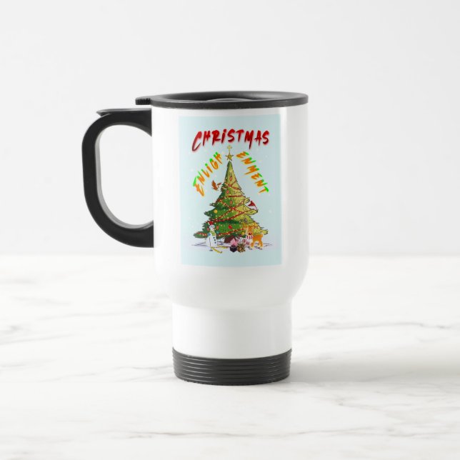 Weihnachts-Erleuchtung Reisebecher (Links)