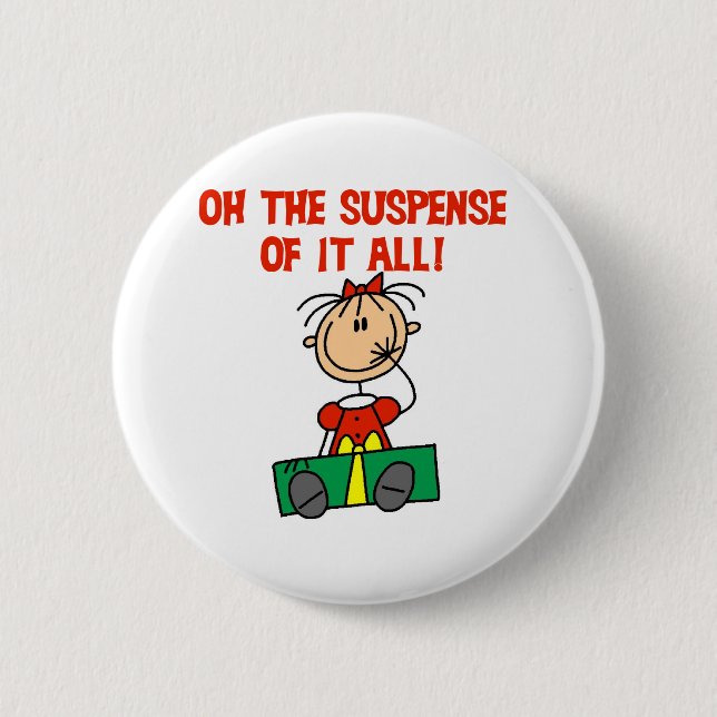 Weihnachts-Erwartung Button (Vorderseite)