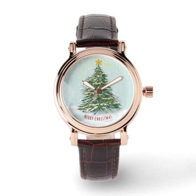 Weihnachts eWatch Armbanduhr (Vorderseite)