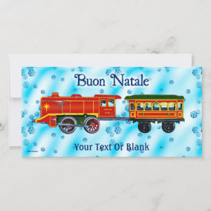 Weihnachts-Express - Buon Natale Feiertagskarte