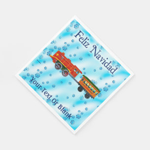 Weihnachts-Express - Feliz Navidad Serviette