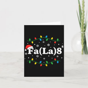 Weihnachts-Fa(la) 8 lustige Weihnachtslieder-Licht Karte
