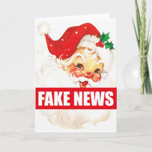 Weihnachts-Fake News Weihnachtsgrüße-Karte Feiertagskarte