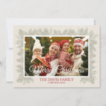Weihnachts-Familienfoto-Karte (anpassbar)