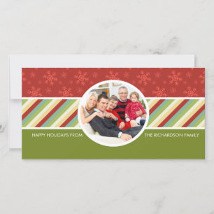 Weihnachts-Familienfoto-Karten Feiertagskarte