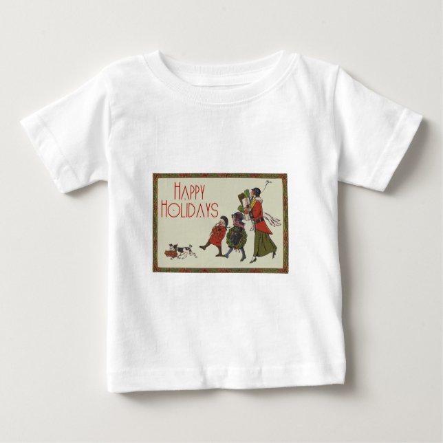 Weihnachts-Familienspass Baby T-shirt (Vorderseite)