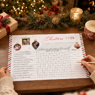 Weihnachts- Familienspiel 'Wer wird wohl...' Poster