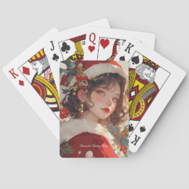 Weihnachts-Fantasie : Romantische Holiday Poker Ca Spielkarten