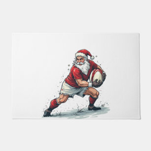 Weihnachts Fantasy Football Spiel Weihnachtsmann Fußmatte