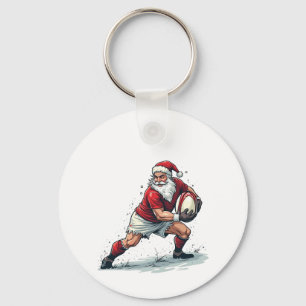 Weihnachts Fantasy Football Spiel Weihnachtsmann Schlüsselanhänger