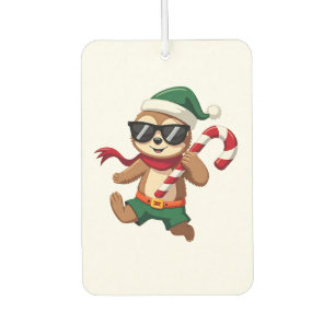 Weihnachts-Faultier-Elf-Zuckerrohr-Shirt Gi Autolufterfrischer