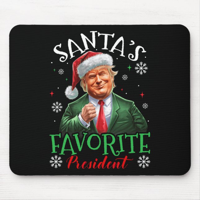 Weihnachts-Favorit Funny Trump Weihnachten X Mousepad (Vorne)