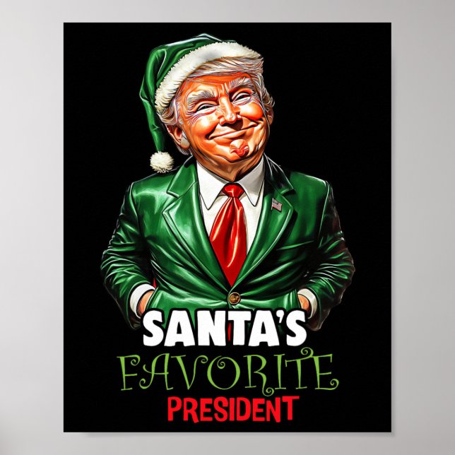 Weihnachts-Favorit Funny Trump Weihnachten X Poster (Vorne)