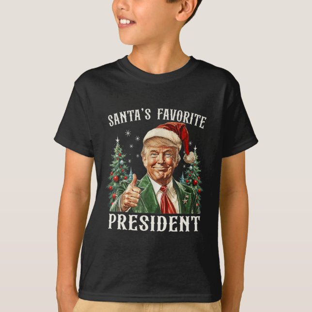Weihnachts-Favorit Funny Trump Weihnachten X T-Shirt (Vorderseite)