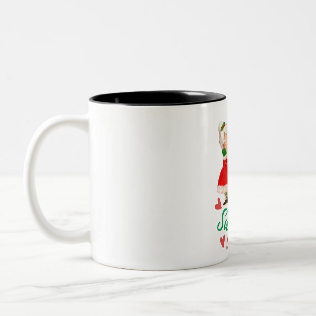 Weihnachts-Favorite-Tasse Zweifarbige Tasse (Links)