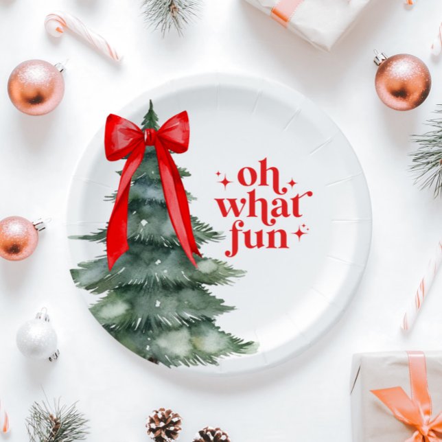 Weihnachts-Feier Oh, was Spaß Pappteller (Von Creator hochgeladen)