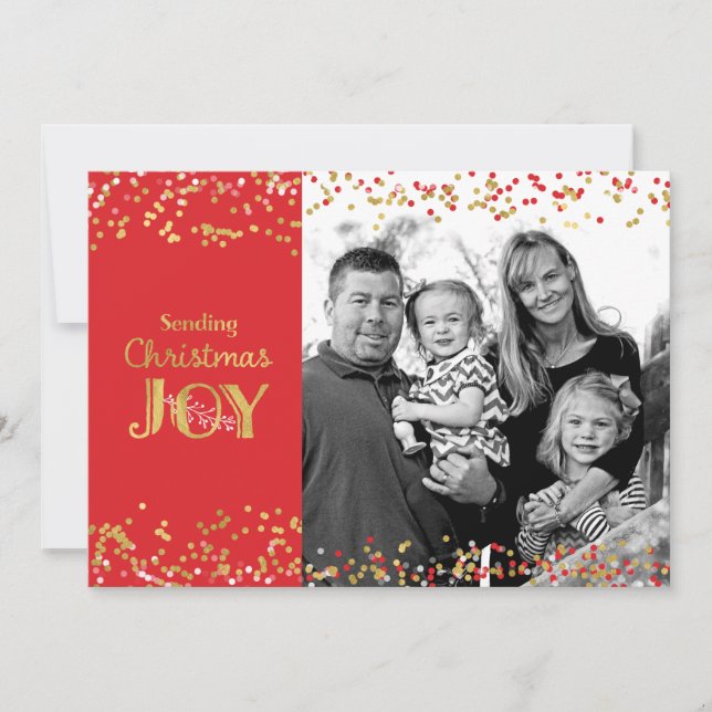 Weihnachts-Feiertag Foto Grußkarte Feiertagskarte (Vorderseite)