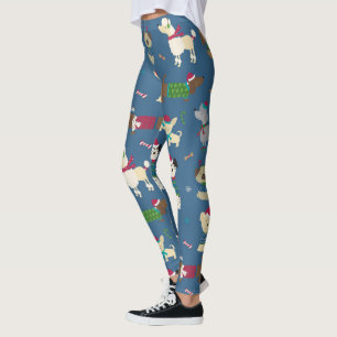 Weihnachts-Feiertag Hund Süßer Hund Leggings