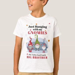 Weihnachts-Feiertags-Gnome Familien-Matching-Brude T-Shirt